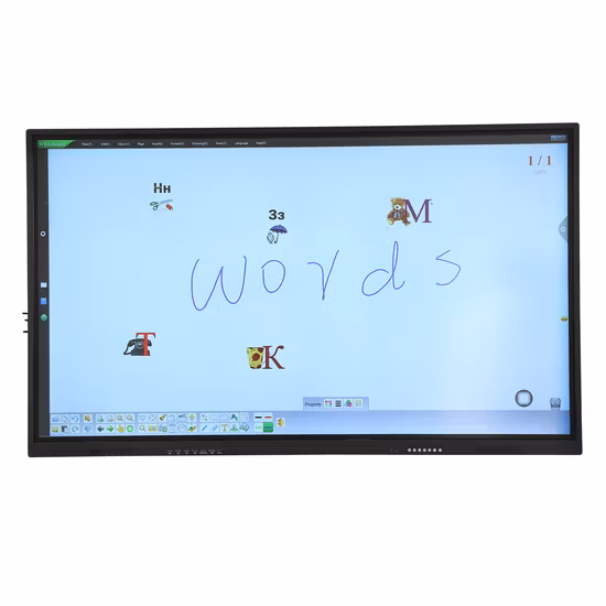 OEM Factory 4K-Klassenzimmer-TV-Display, interaktiver Flachbildschirm, digitales Schreiben, LCD-Whiteboard, Touchscreen, Smart Board für Unterricht und Besprechungen